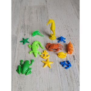 Aquatic animal sea variety toy set sea horse star fish anchor